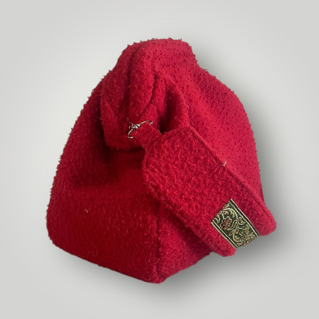 Casentino clutch rosso ciliegia