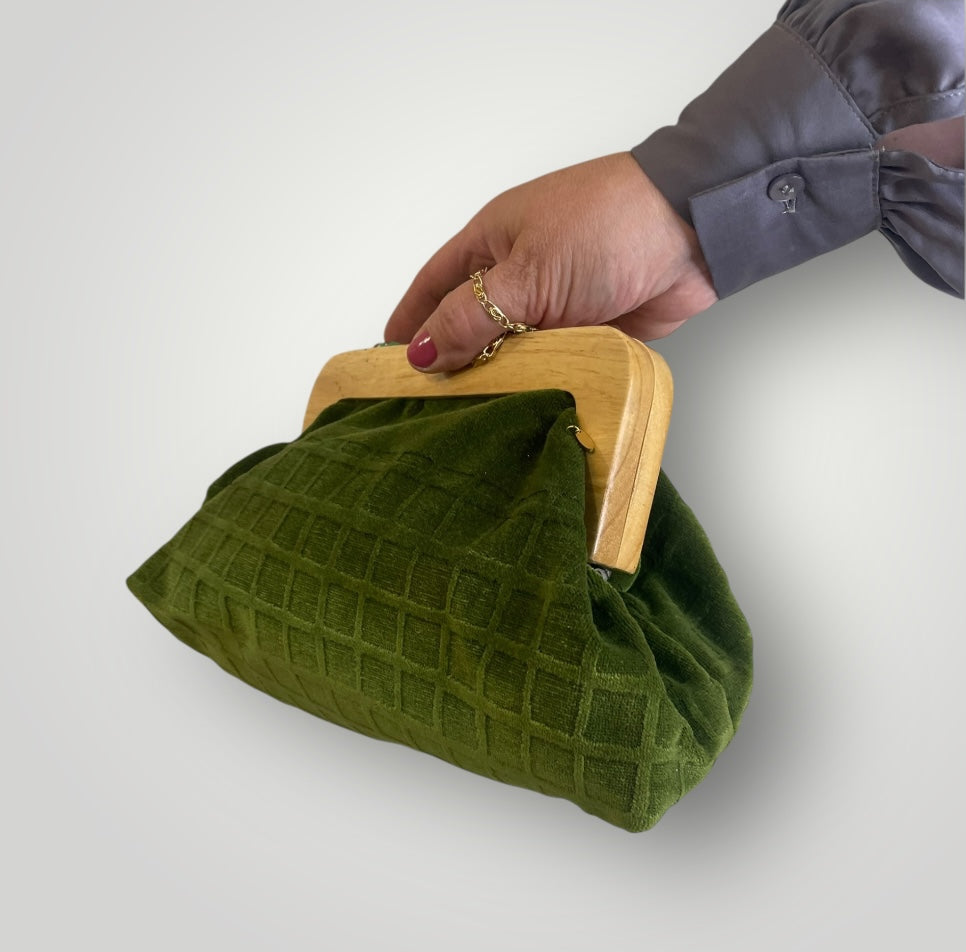 Click clack velluto verde