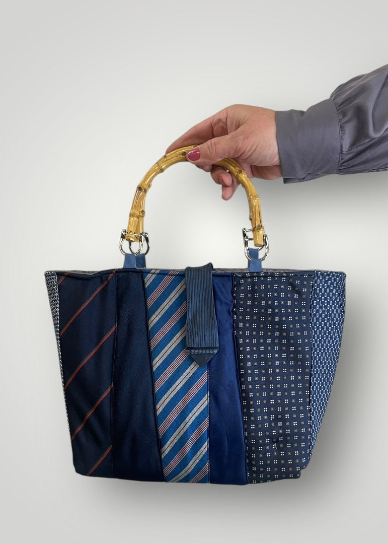 Mini tie bag azzurra