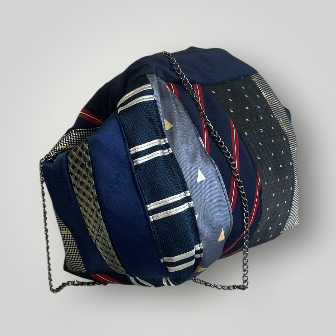 Mini clutch blu- grigia