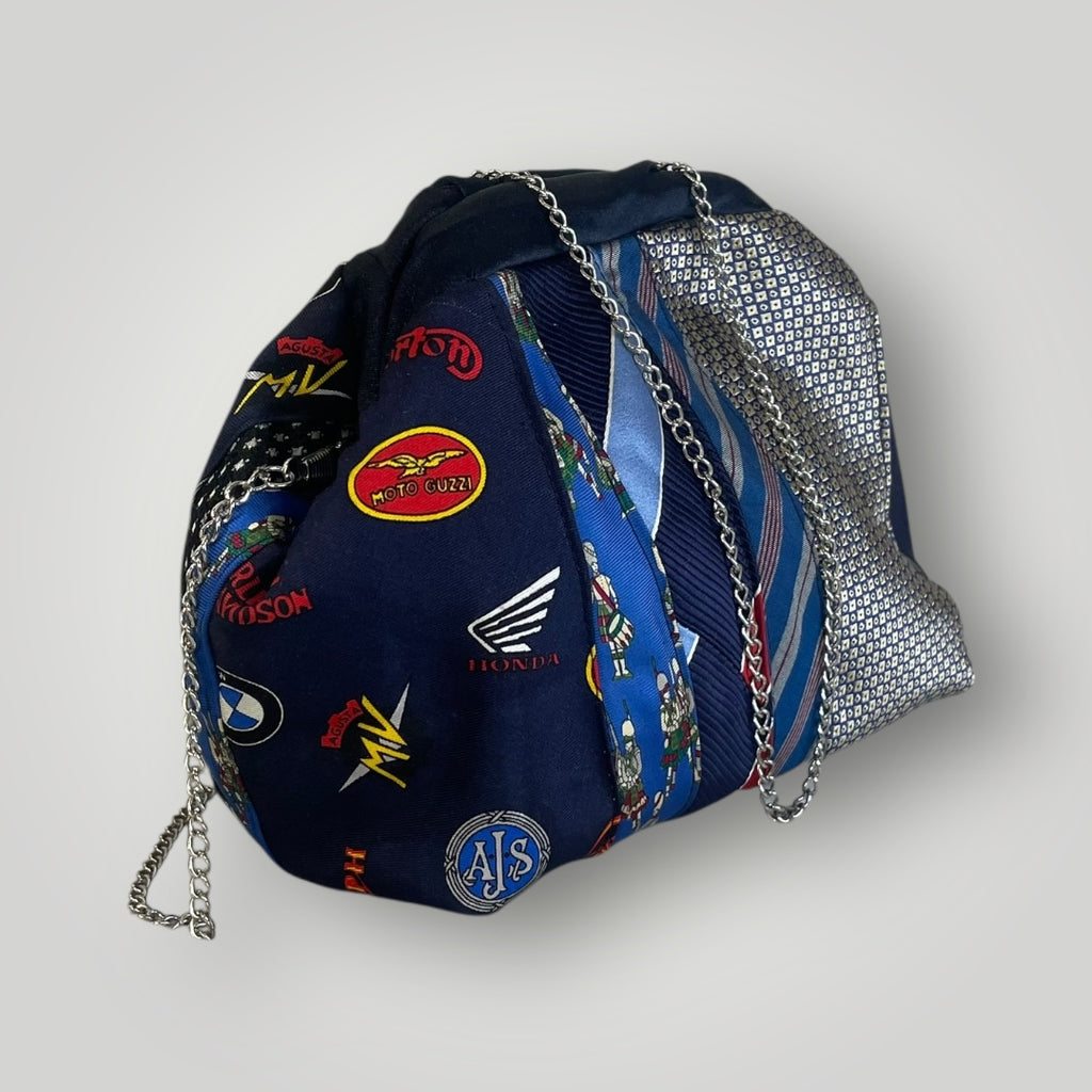 Mini clutch blu-azzurra