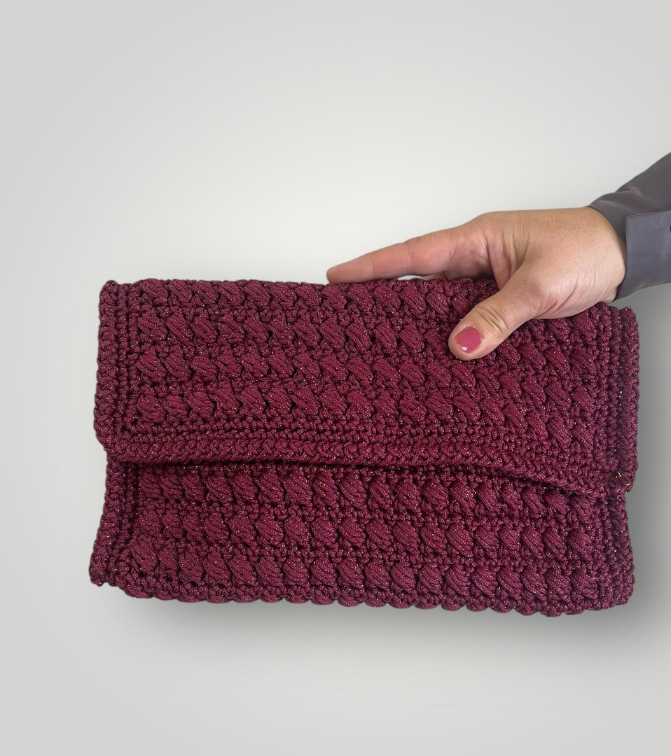 Pochette lurex vinaccia