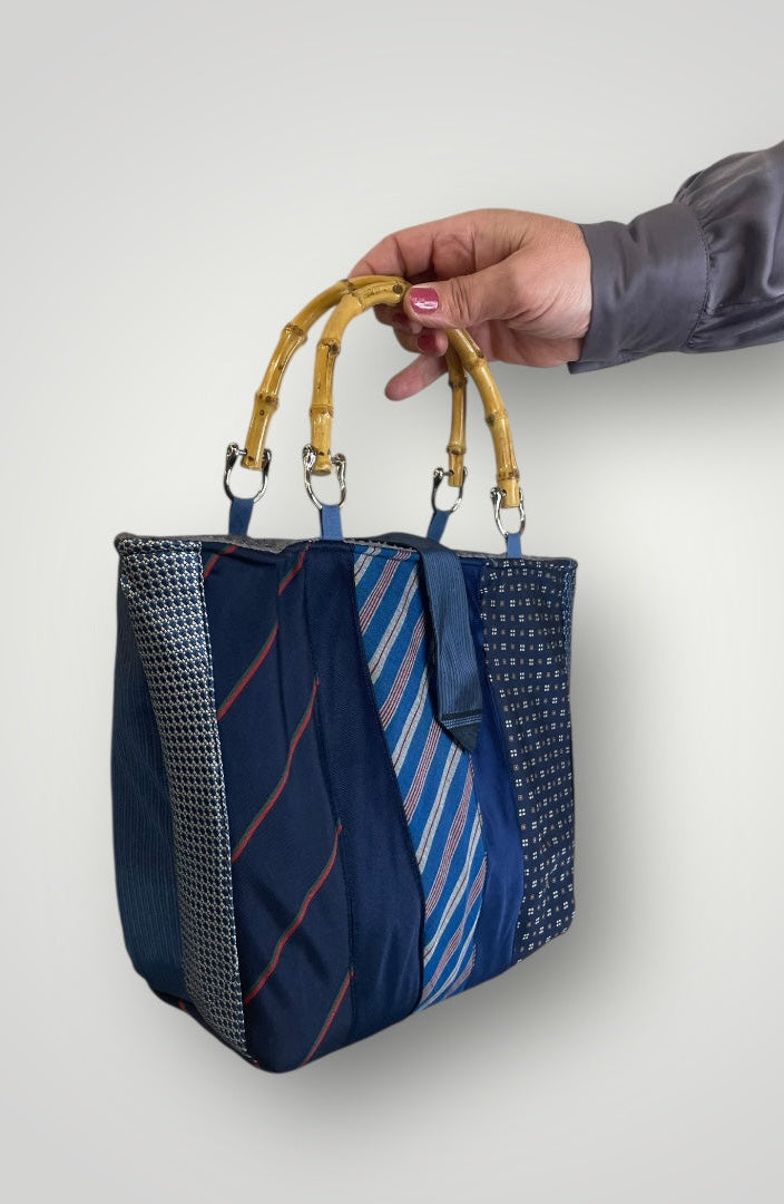 Mini tie bag azzurra