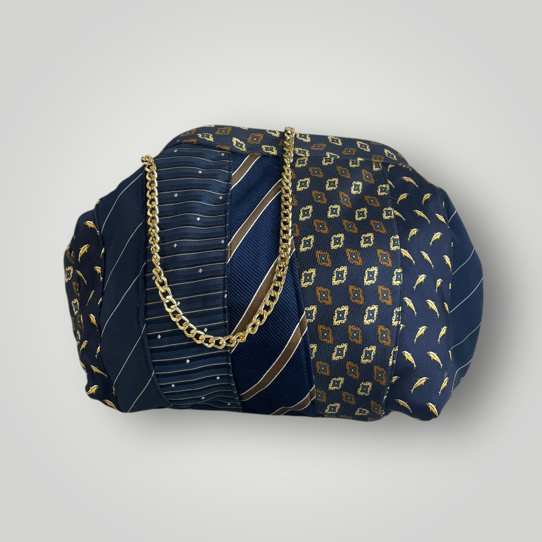 Mini clutch blu-oro