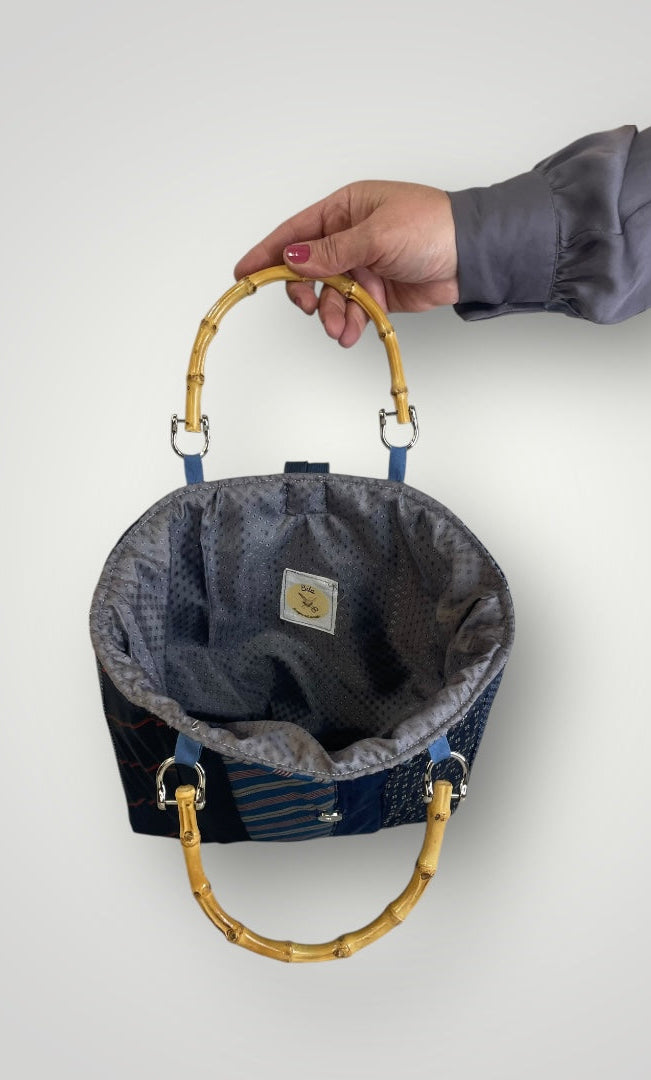 Mini tie bag azzurra