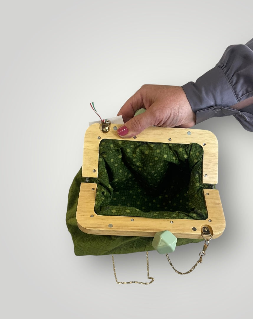 Click clack velluto verde