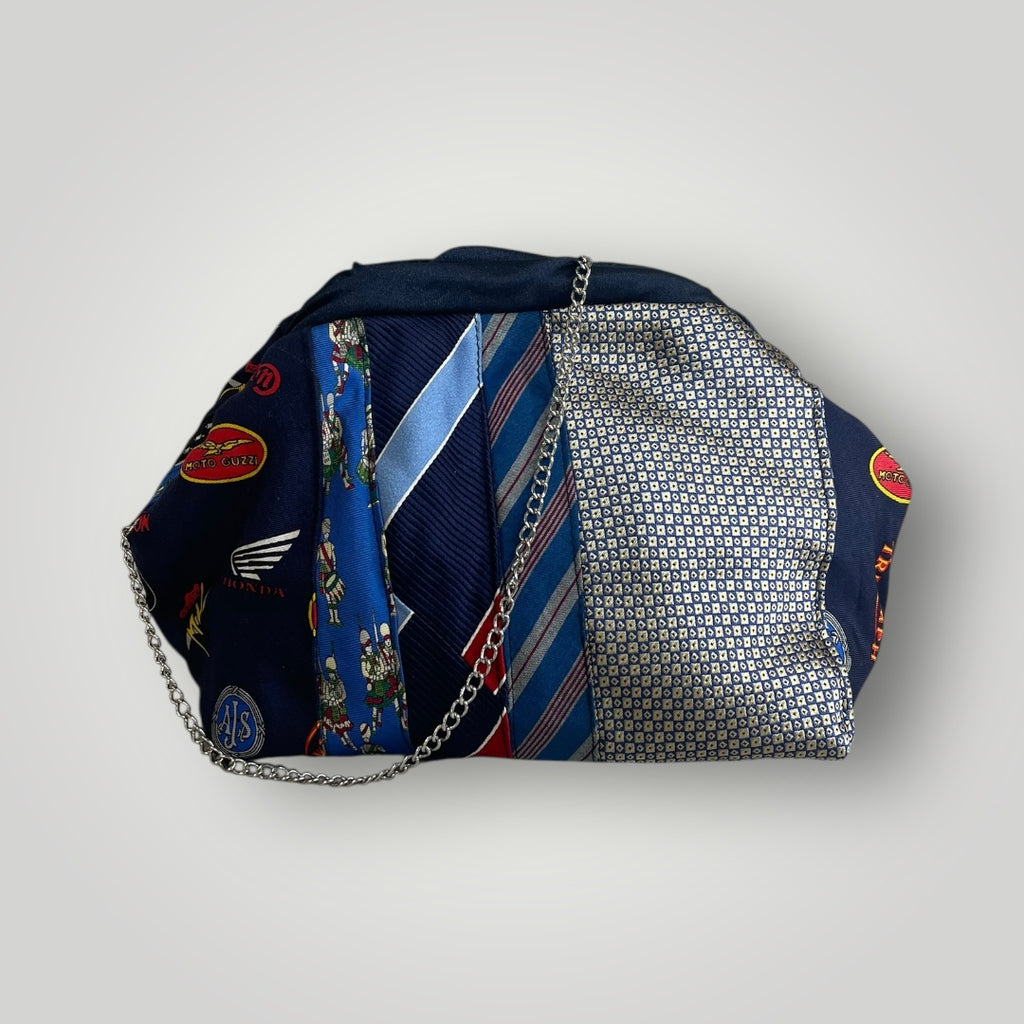 Mini clutch blu-azzurra