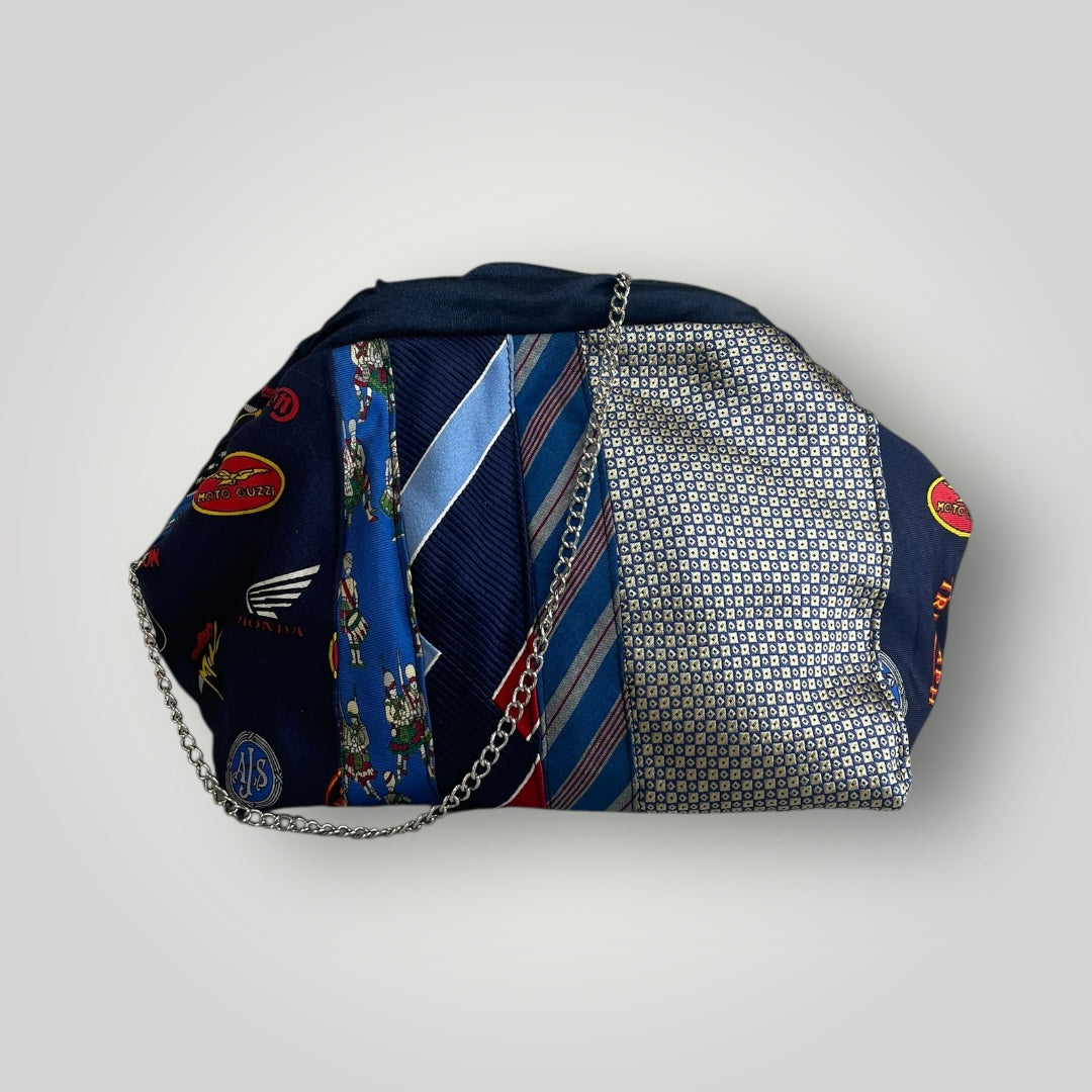 Mini clutch blu-azzurra