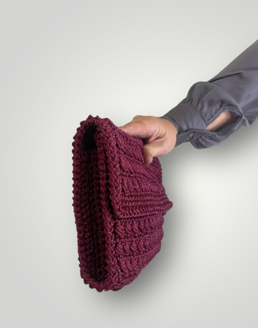 Pochette lurex vinaccia