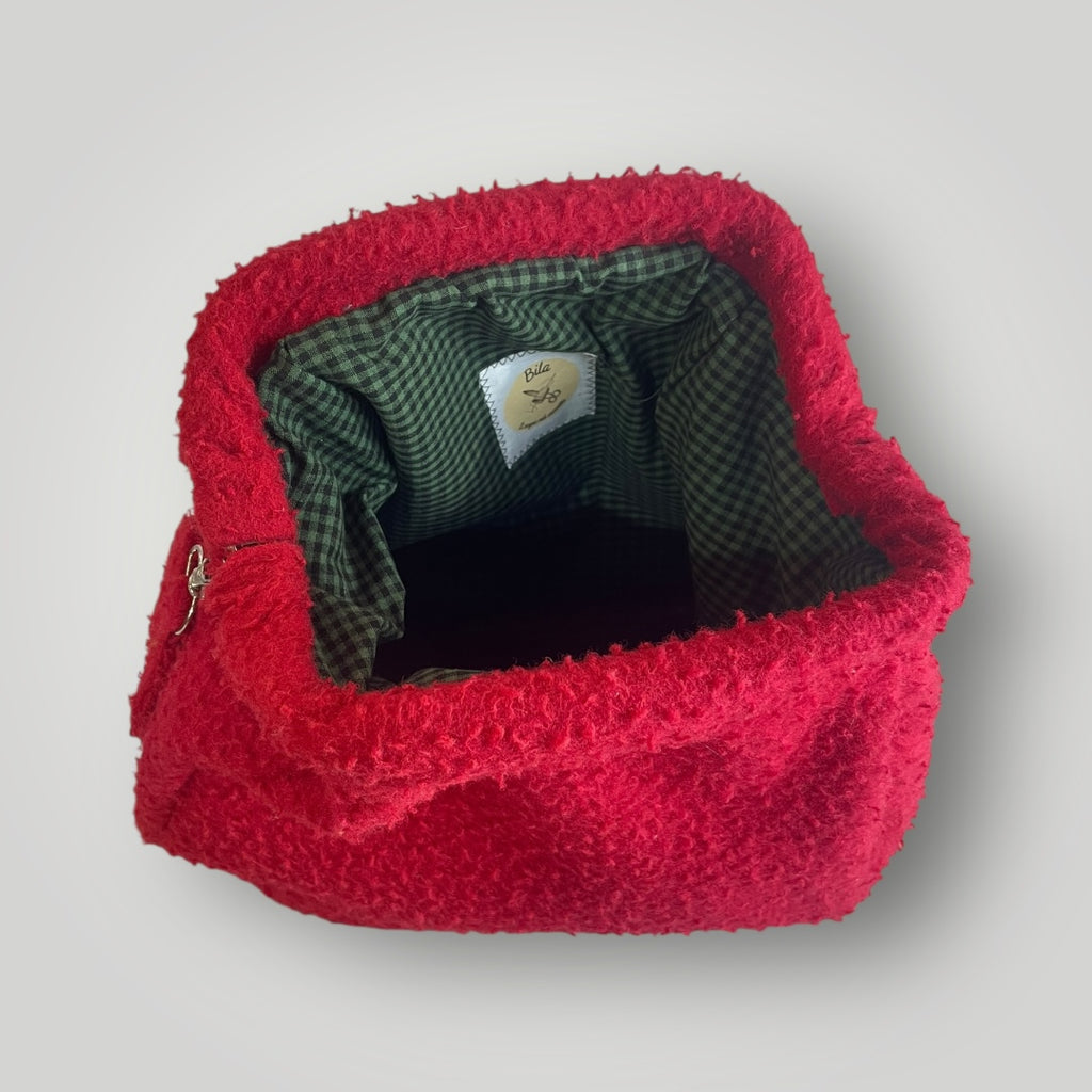 Casentino clutch rosso ciliegia