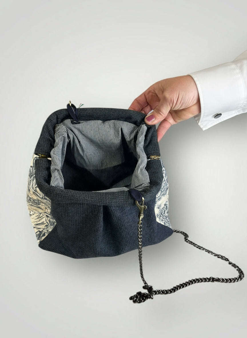 Toile de jouy winter blu