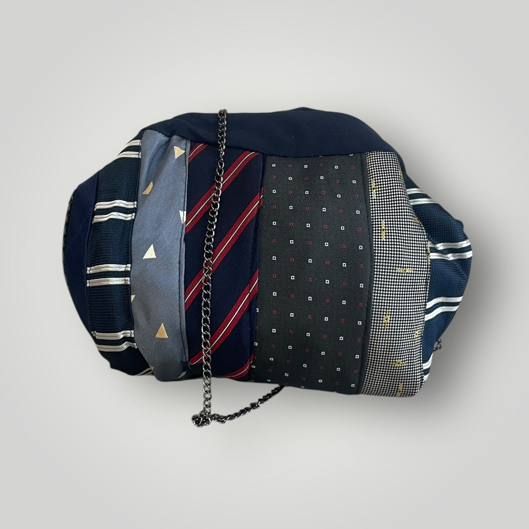 Mini clutch blu- grigia