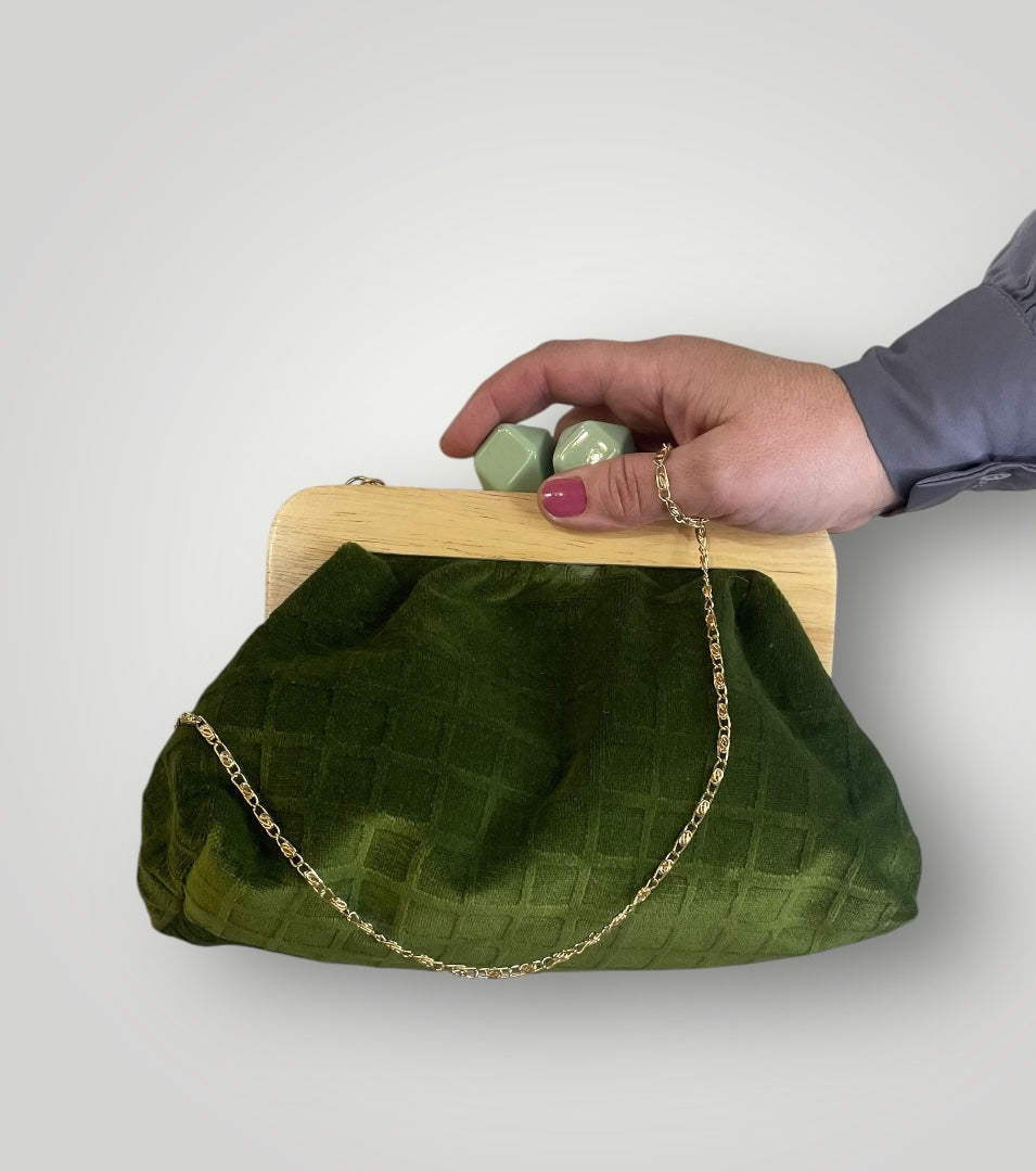 Click clack velluto verde