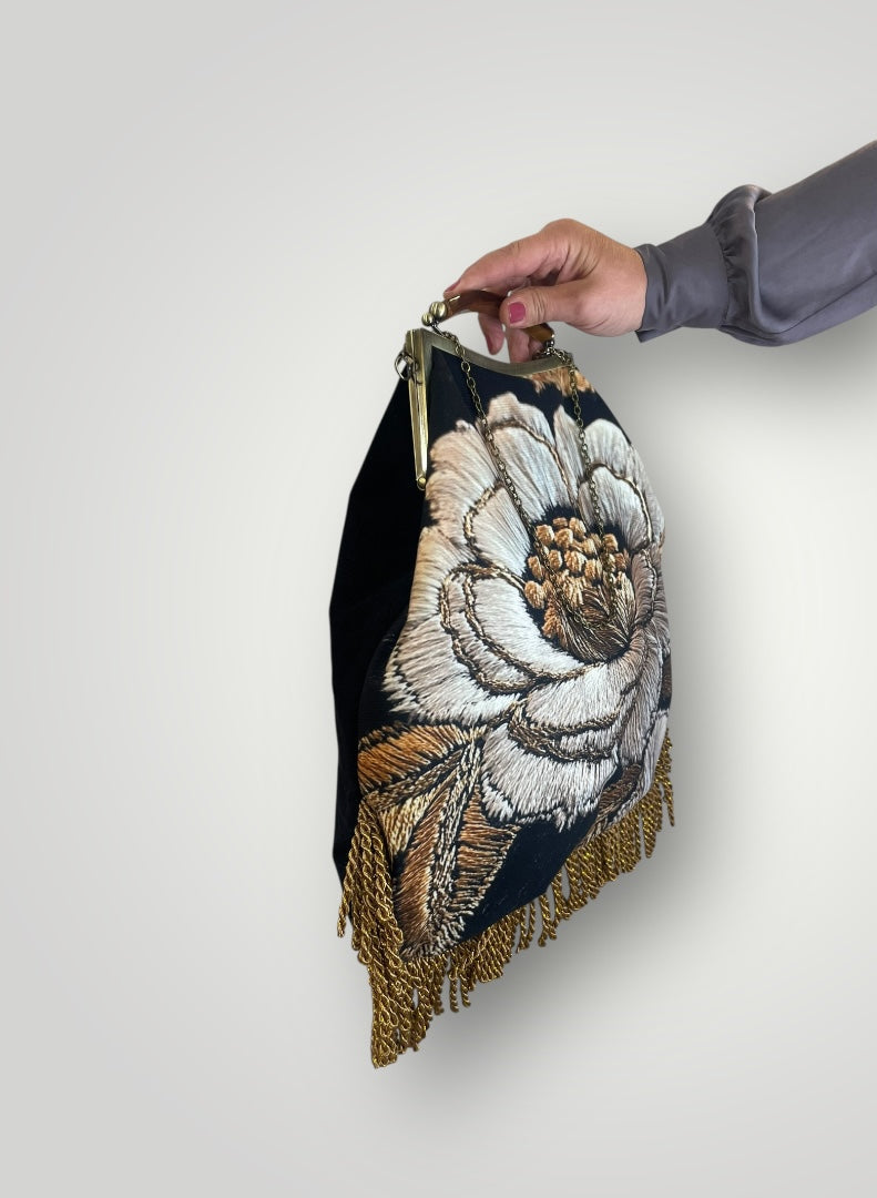 " Peonia" vintage bag